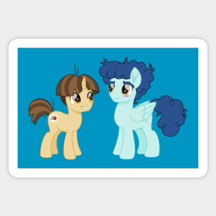 Curly Winds and Wiz Kid ponies Sticker